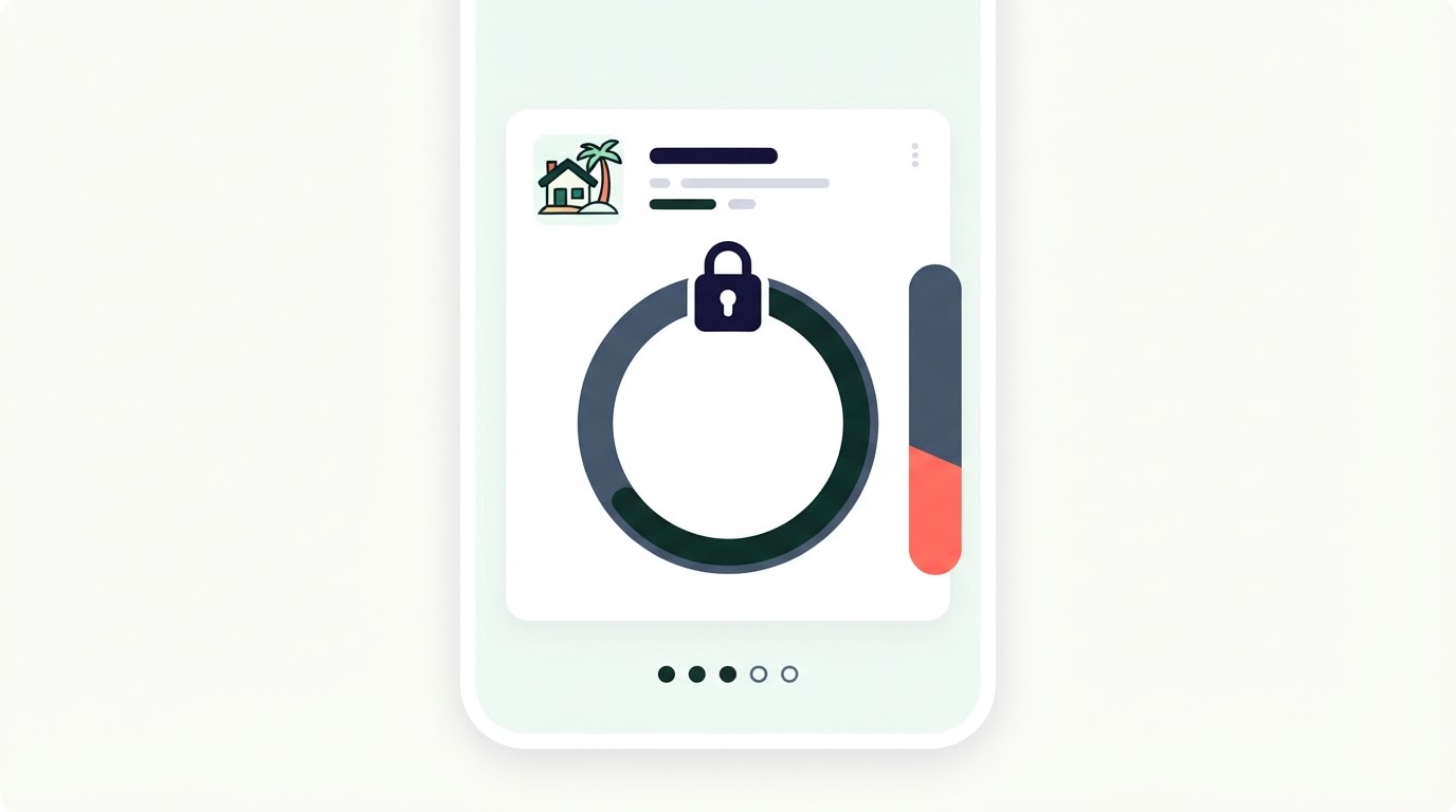 Locked goal savings app showing a named goal with a visible 25% early-exit penalty